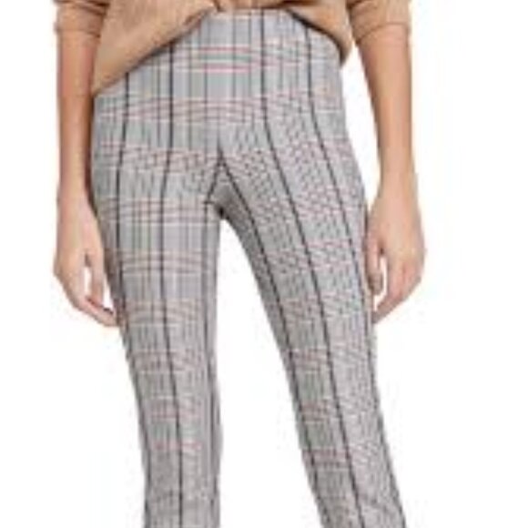 Rag & Bone Blue & Black Plaid Simone Check Pants Size 12 - Picture 13 of 13